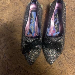 Irregular choice sparkle block heel shoes collectible unique